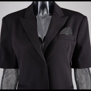 Diamond Sleeve Blazer Jacket | Poshmark